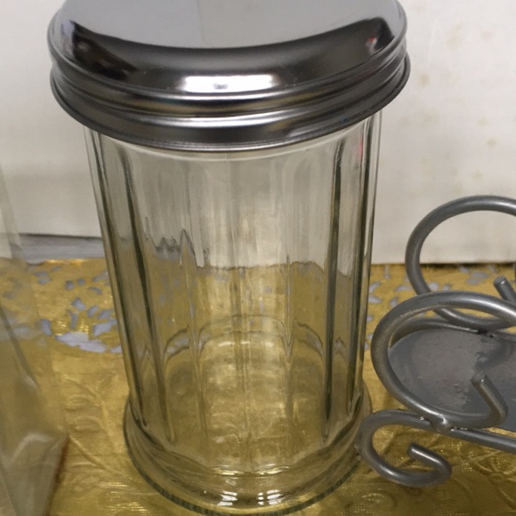 NWT & NWOT Salt & Pepper, Sugar shaker, cheese shaker, and metal napkin holder - Picture 3 of 5